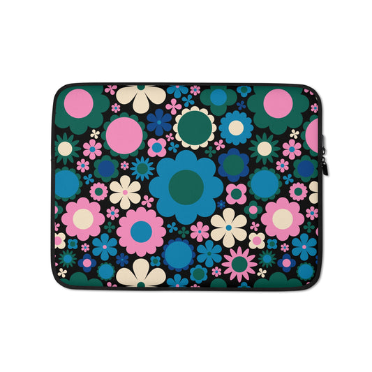 Laptop Sleeve - BLOOMPOP blue - SHALMIAK