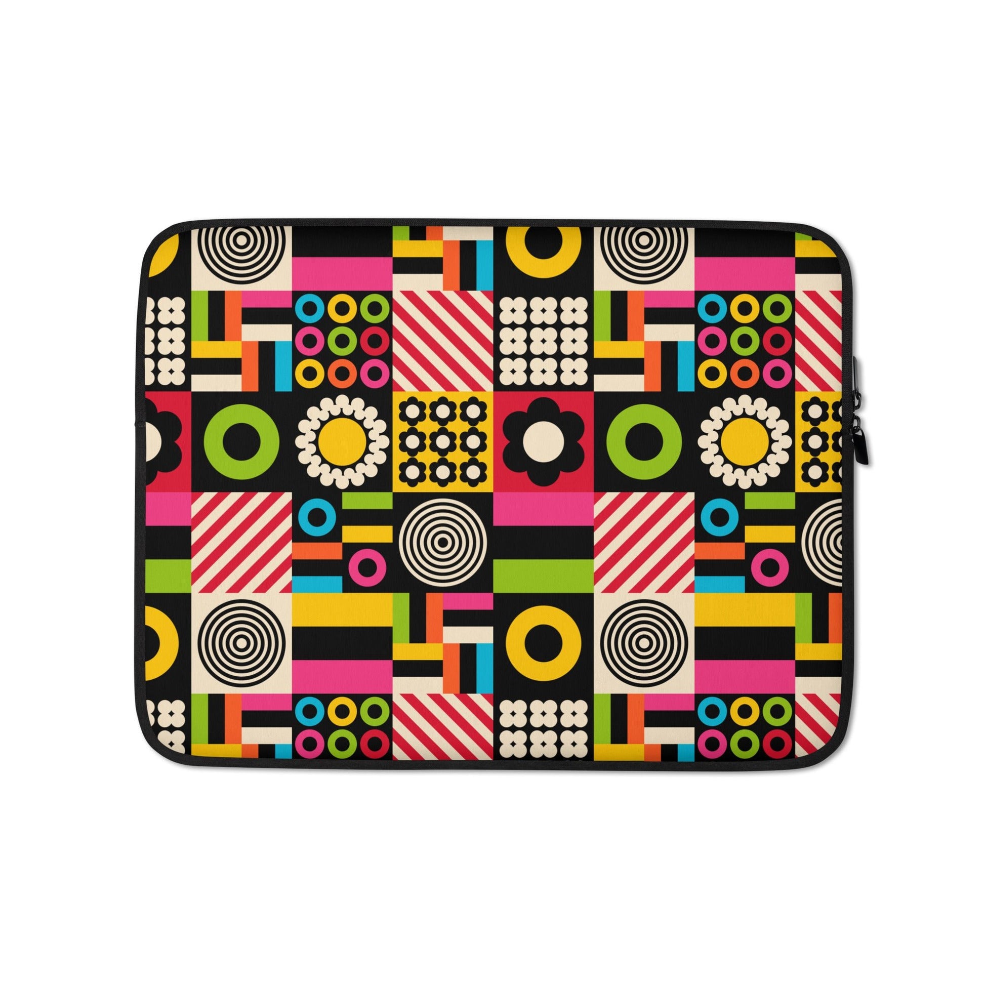 Laptop sleeve - CANDYBOX - Bold candy shapes print 13″