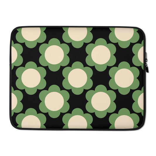Laptop Sleeve - ELLIE green black - SHALMIAK