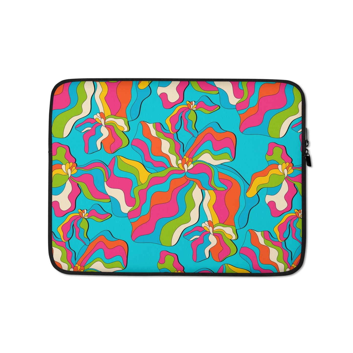 Laptop Sleeve - SASSY IRIS turquoise - SHALMIAK