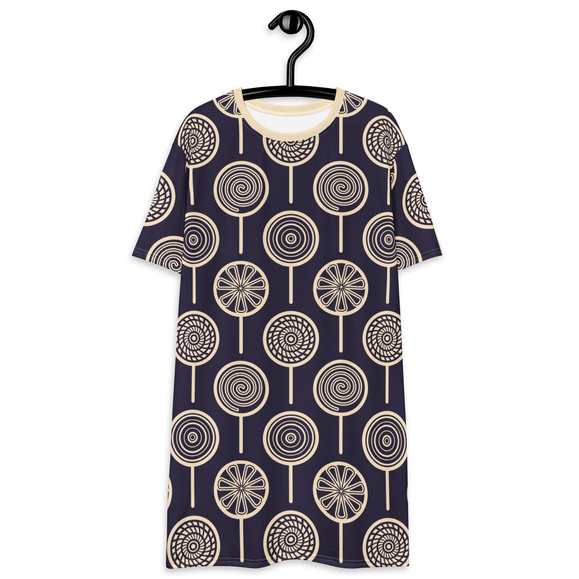 LOLLY darkblue - T-Shirt Dress - SHALMIAK