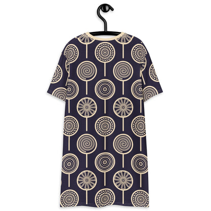 LOLLY darkblue - T-Shirt Dress - SHALMIAK
