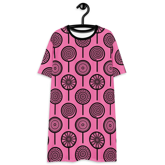 LOLLY pink - T-Shirt Dress - SHALMIAK