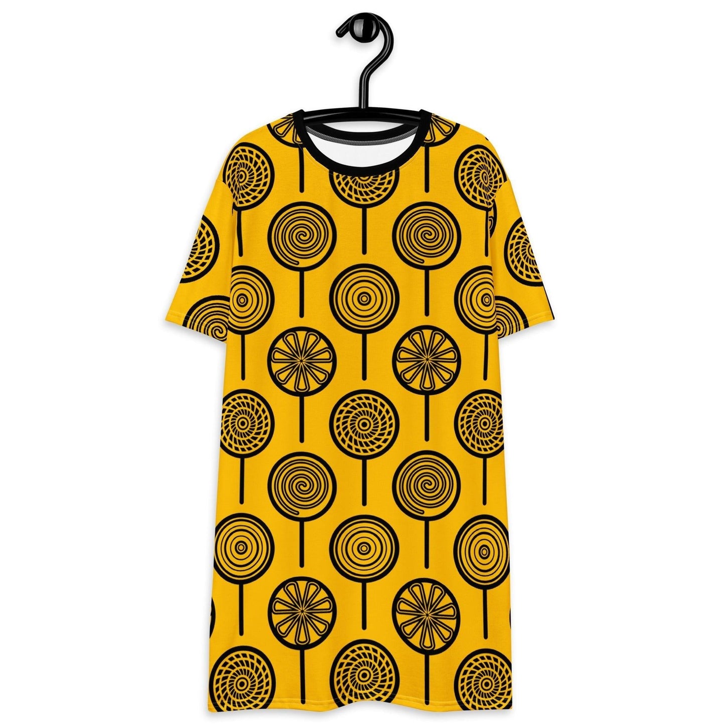 LOLLY yellow - T-Shirt Dress - SHALMIAK