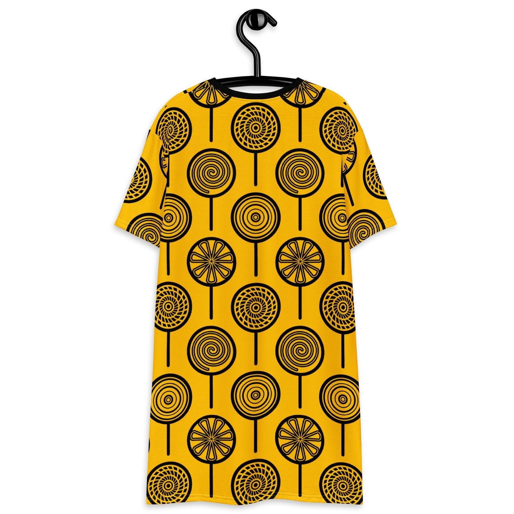 LOLLY yellow - T-Shirt Dress - SHALMIAK