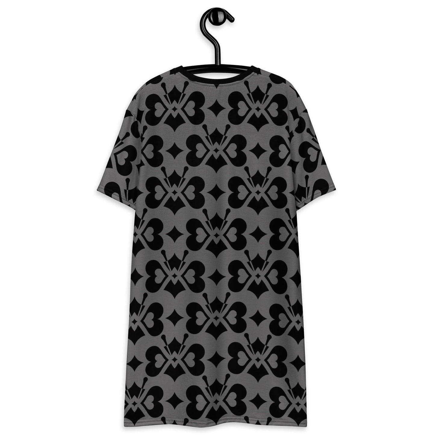 LOVE BUTTERFLY black - T-Shirt Dress - SHALMIAK