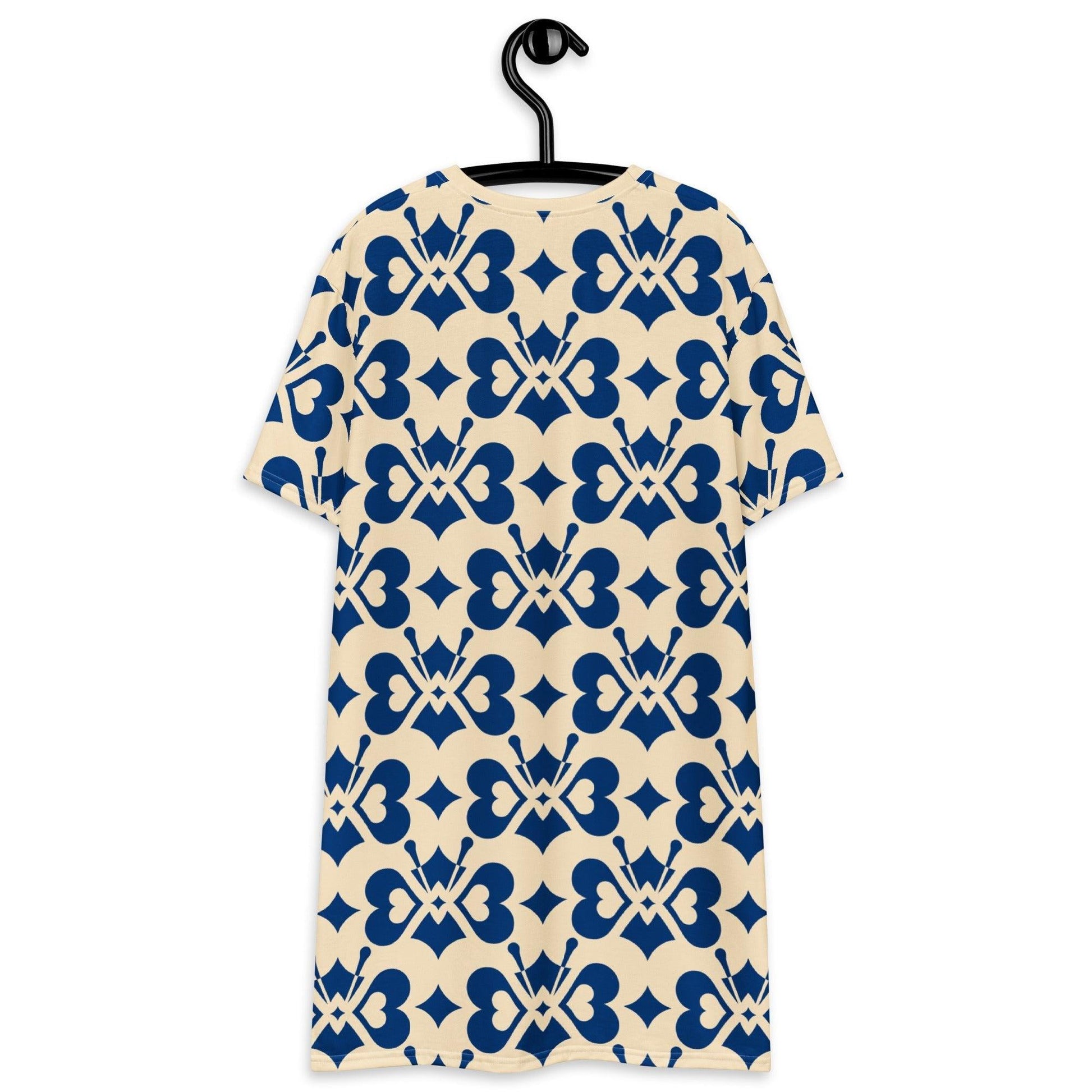 LOVE BUTTERFLY bluelight - T-Shirt Dress - SHALMIAK