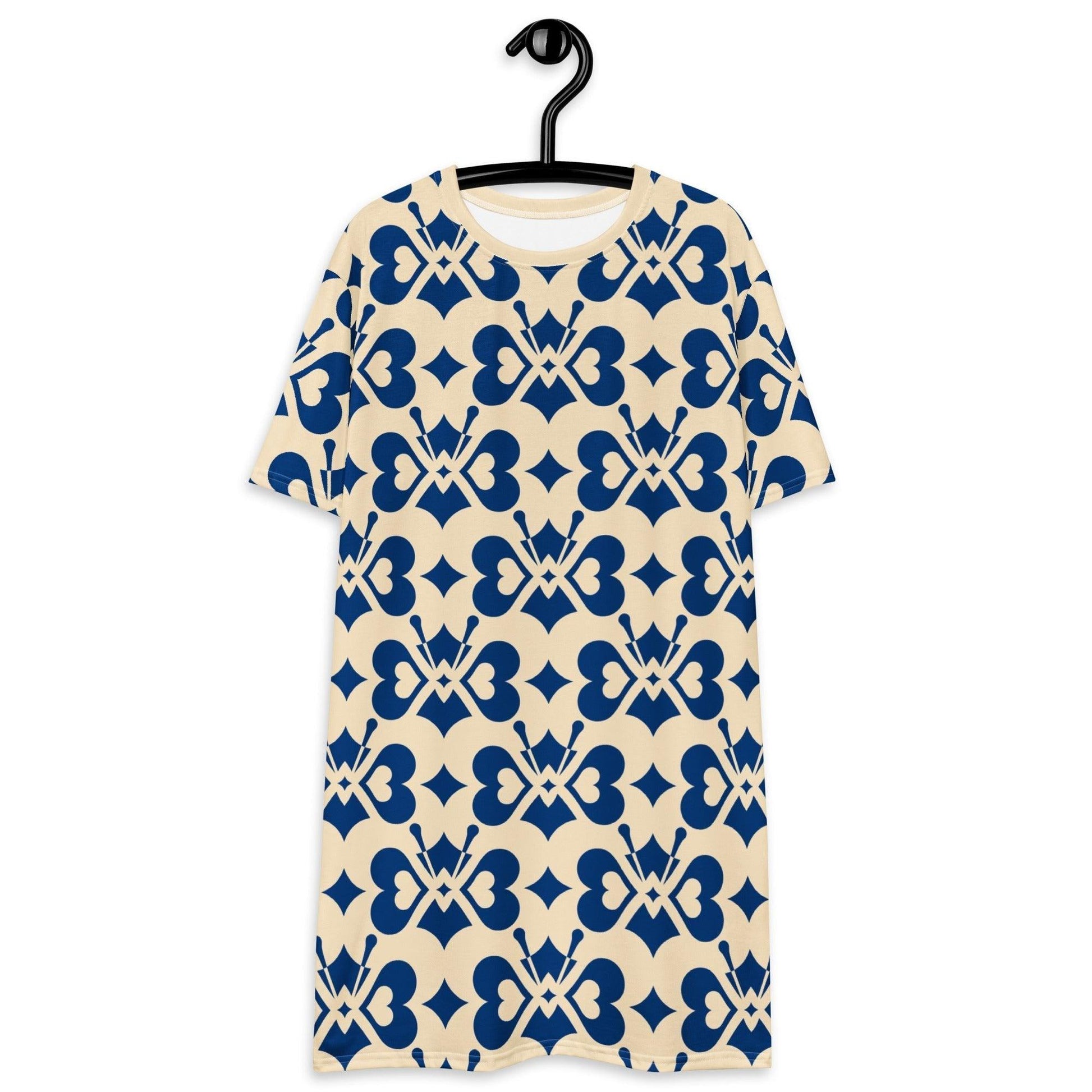 LOVE BUTTERFLY bluelight - T-Shirt Dress - SHALMIAK