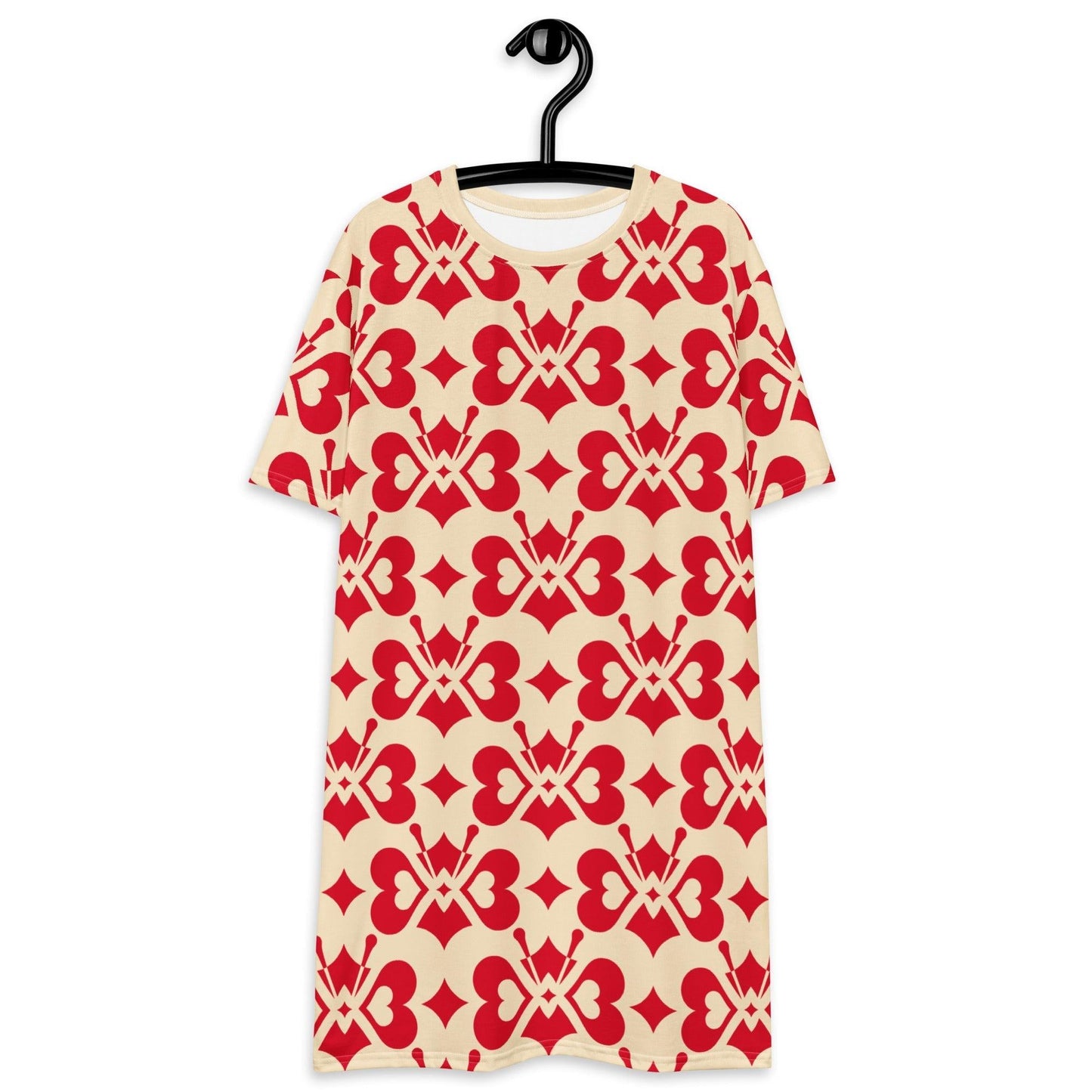 LOVE BUTTERFLY redlight - T-Shirt Dress - SHALMIAK