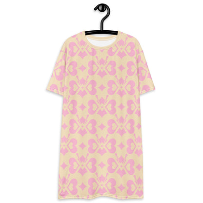 LOVE BUTTERFLY tenderpink - T-Shirt Dress - SHALMIAK