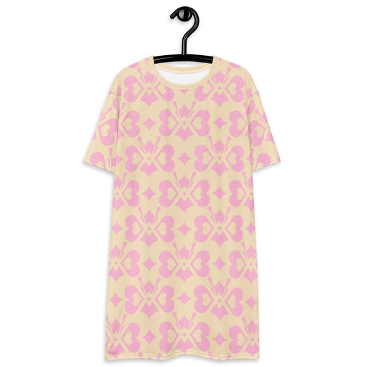 LOVE BUTTERFLY tenderpink - T-Shirt Dress - SHALMIAK
