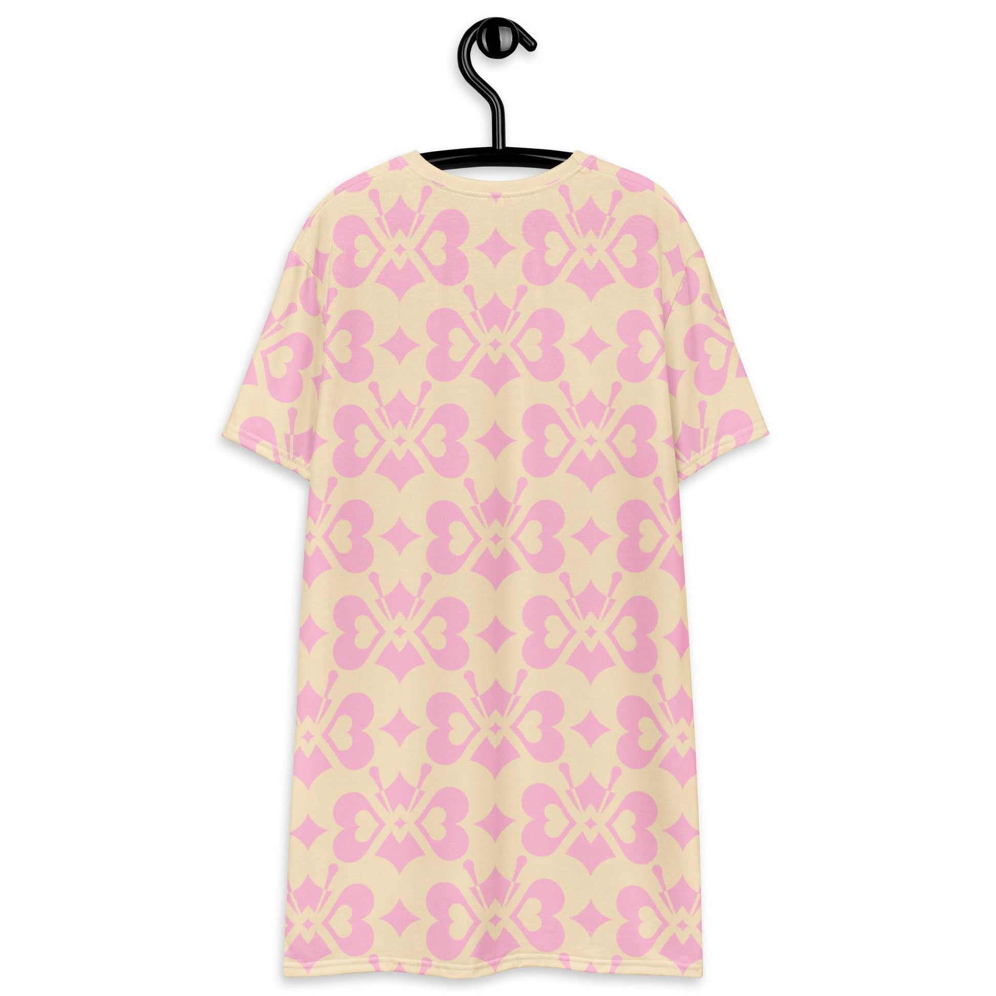 LOVE BUTTERFLY tenderpink - T-Shirt Dress - SHALMIAK