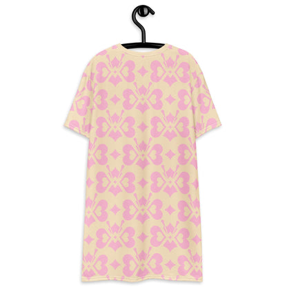 LOVE BUTTERFLY tenderpink - T-Shirt Dress - SHALMIAK