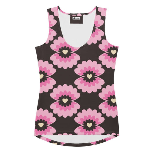 LOVE PEARL pink brown - Tank Top - SHALMIAK