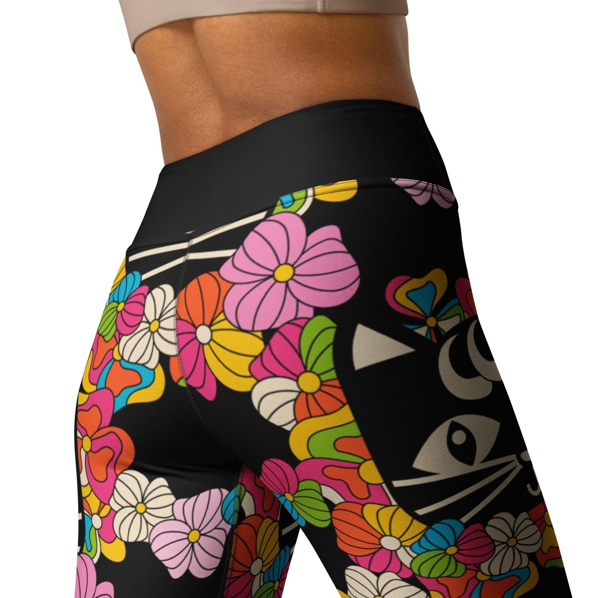 MAGICAT black - 2 - Yoga Leggings - SHALMIAK