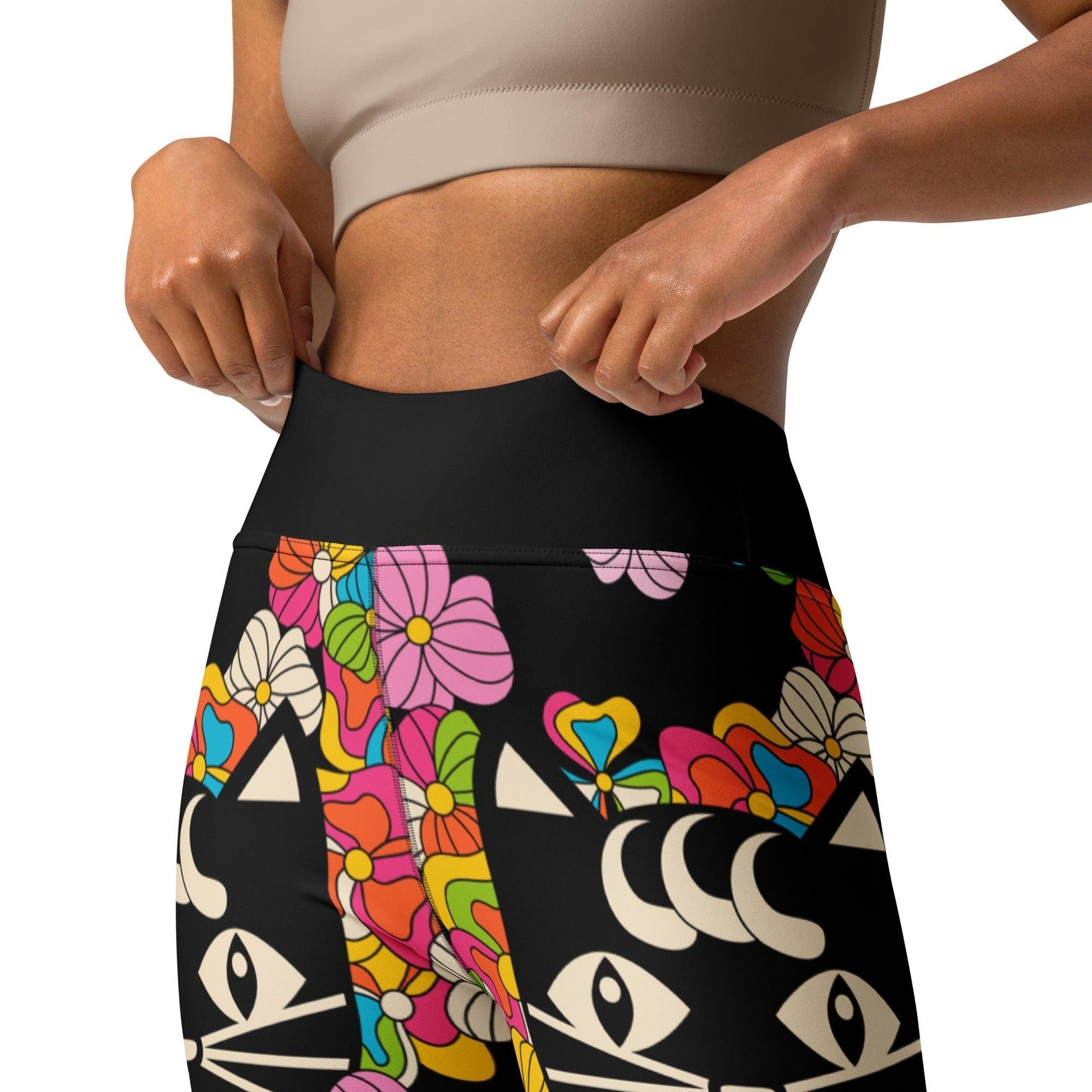 MAGICAT black - 2 - Yoga Leggings - SHALMIAK