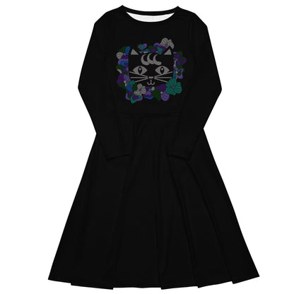 MAGICAT mystic - just cat - Midi Dress With Pockets - SHALMIAK