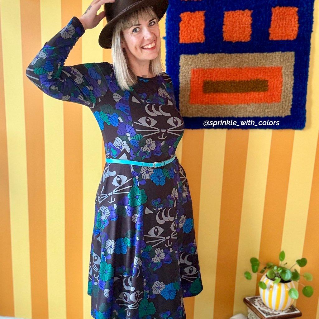 MAGICAT mystic - Midi Dress With Pockets - SHALMIAK