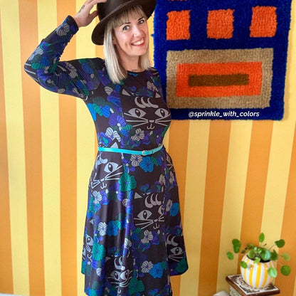 MAGICAT mystic - Midi Dress With Pockets - SHALMIAK