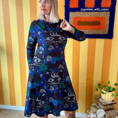 MAGICAT mystic - Midi Dress With Pockets - SHALMIAK