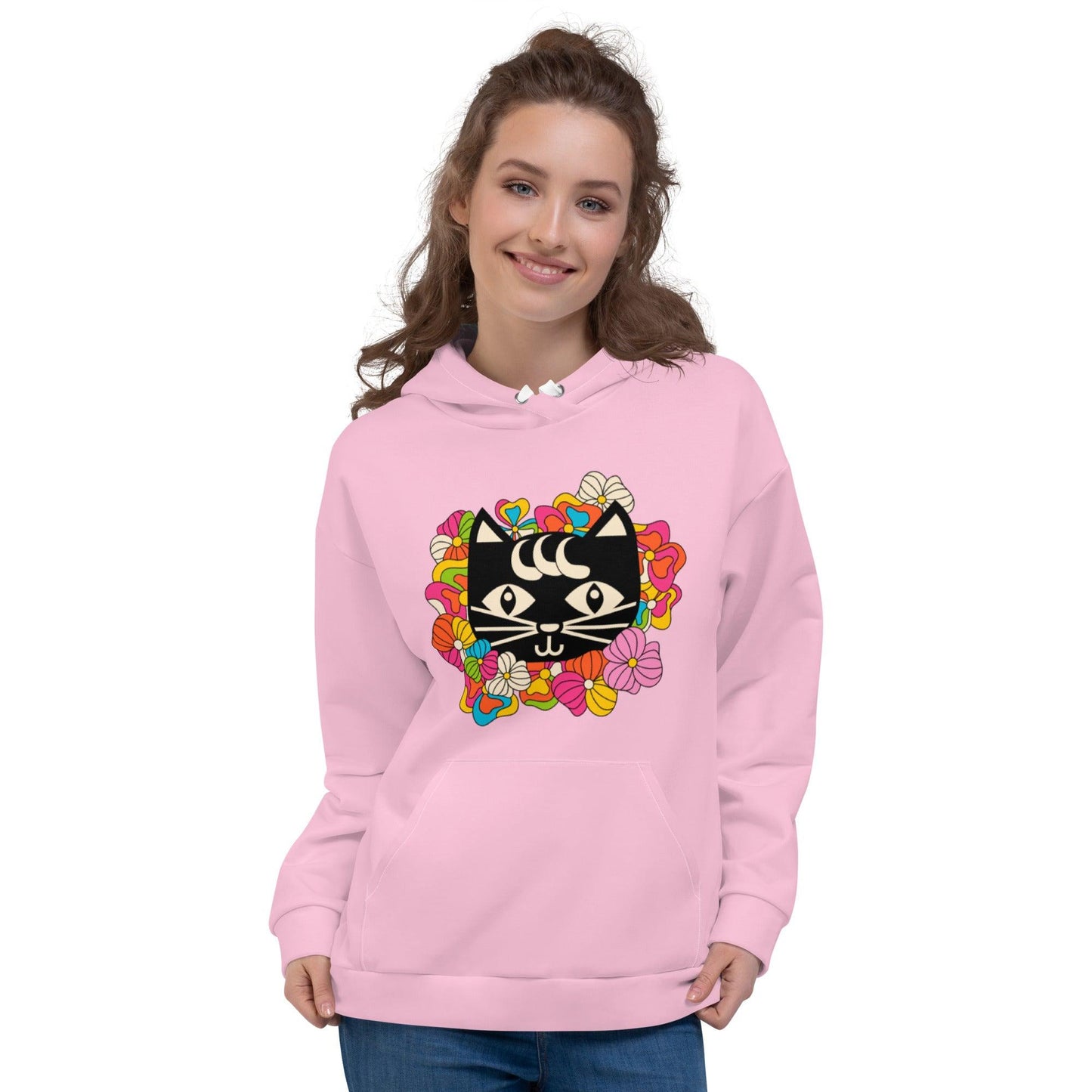 MAGICAT pink (just cat) - Hoodie - SHALMIAK