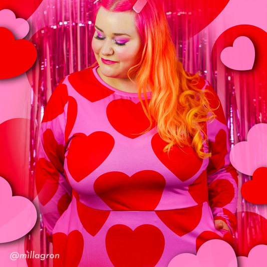 ELLIE LOVE red - Midi Dress With Pockets