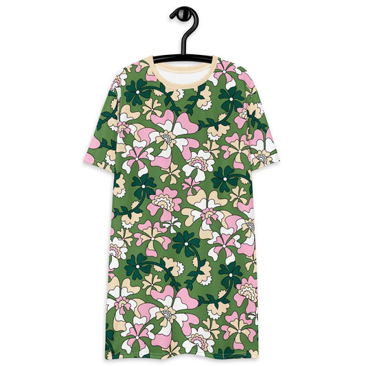 MISS PENNY green - T-Shirt Dress - SHALMIAK