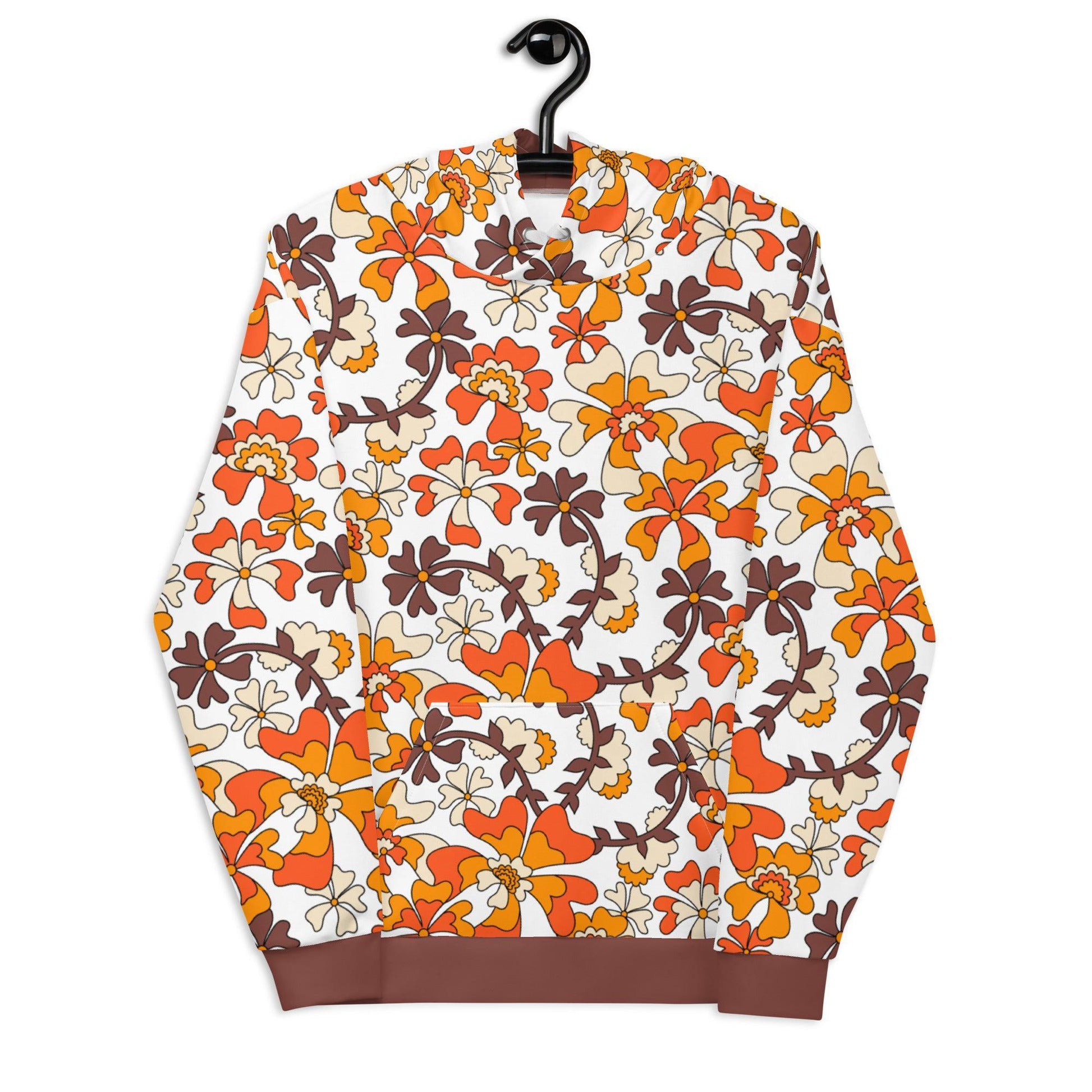 MISS PENNY orange white - Hoodie - SHALMIAK