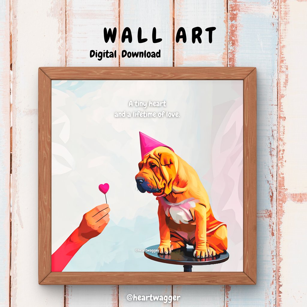 DIGITAL ART - A tiny heart and a lifetime of love