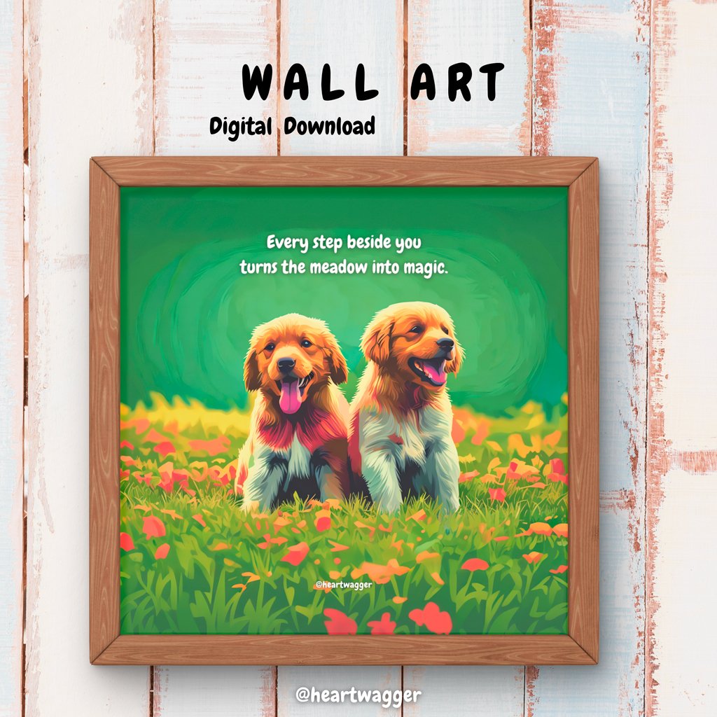 DIGITAL ART - Every step beside you turns the meadow into magic