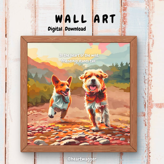 DIGITAL ART - In the heart of the wild, friendship stands tall