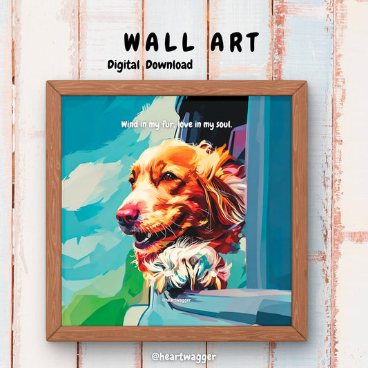DIGITAL ART - Wind in my fur, love in my soul