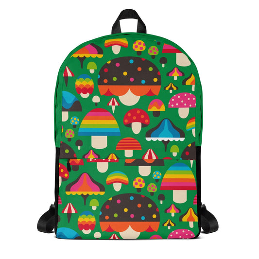 MUSHROOM MANIA green - Backpack - SHALMIAK