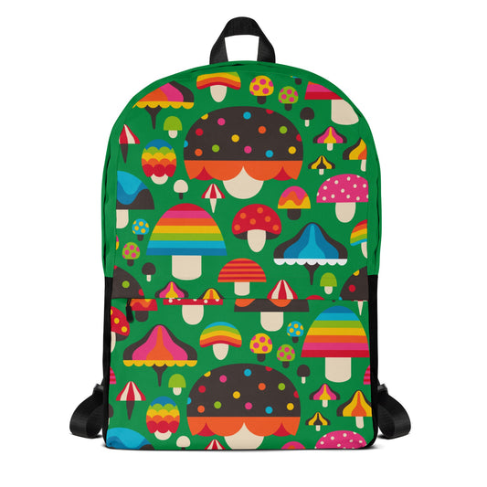 MUSHROOM MANIA green - Backpack - SHALMIAK