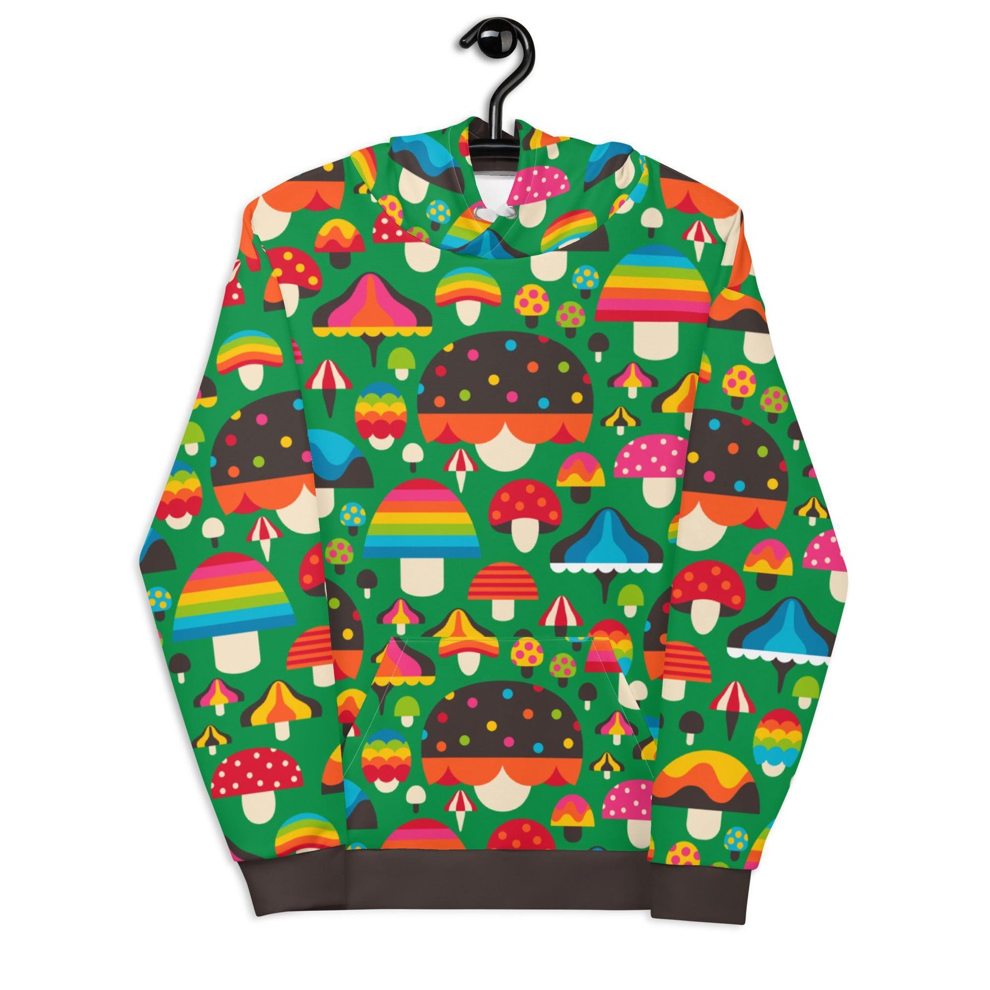 MUSHROOM MANIA green - Hoodie - SHALMIAK