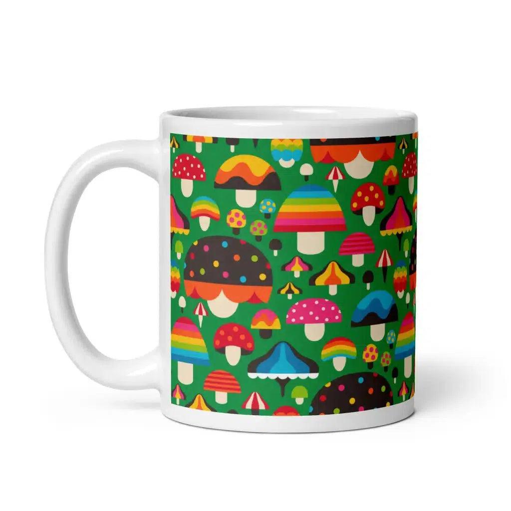 MUSHROOM MANIA green - Mug - SHALMIAK