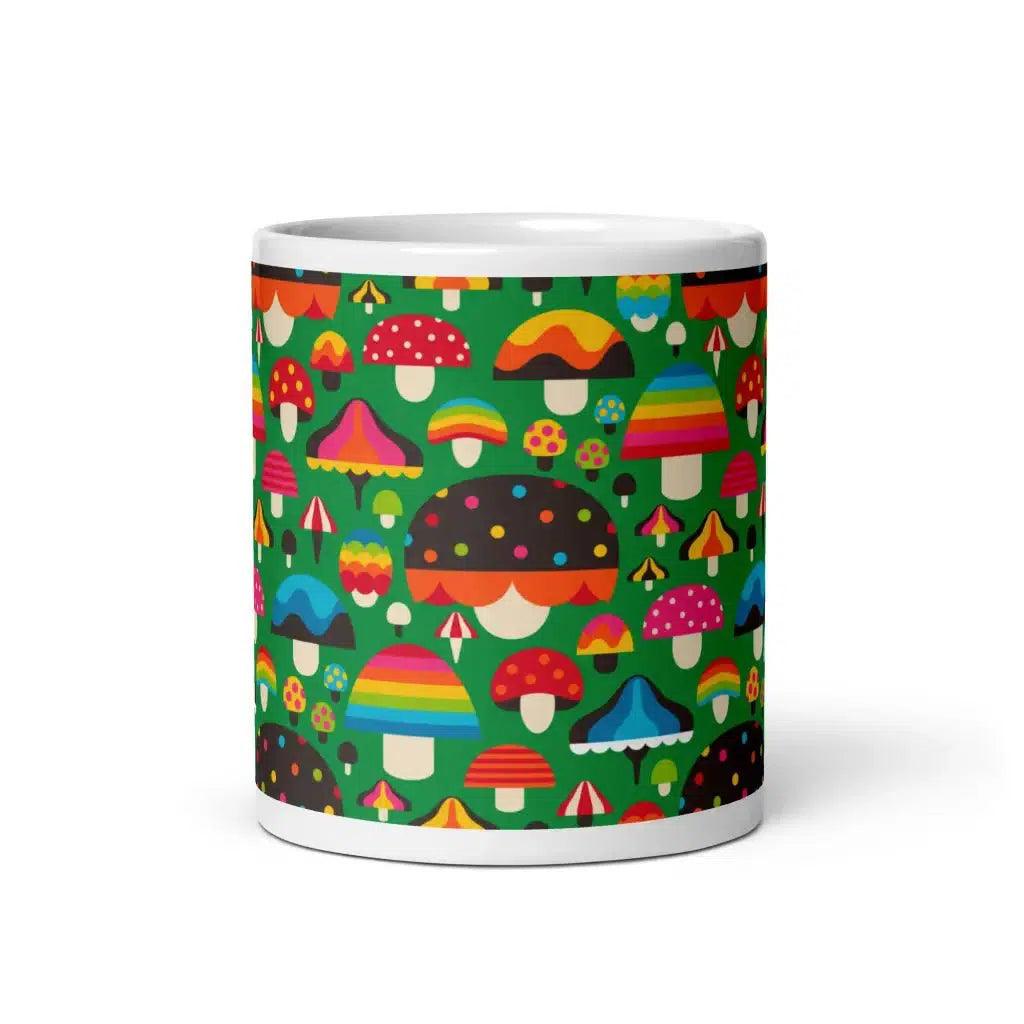 MUSHROOM MANIA green - Mug - SHALMIAK