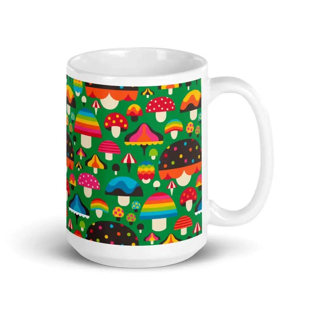 MUSHROOM MANIA green - Mug - SHALMIAK