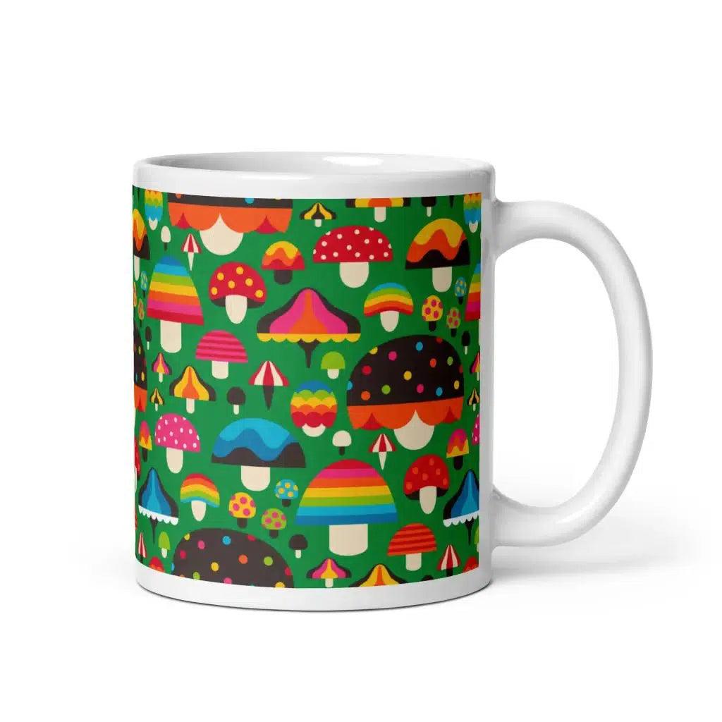 MUSHROOM MANIA green - Mug - SHALMIAK