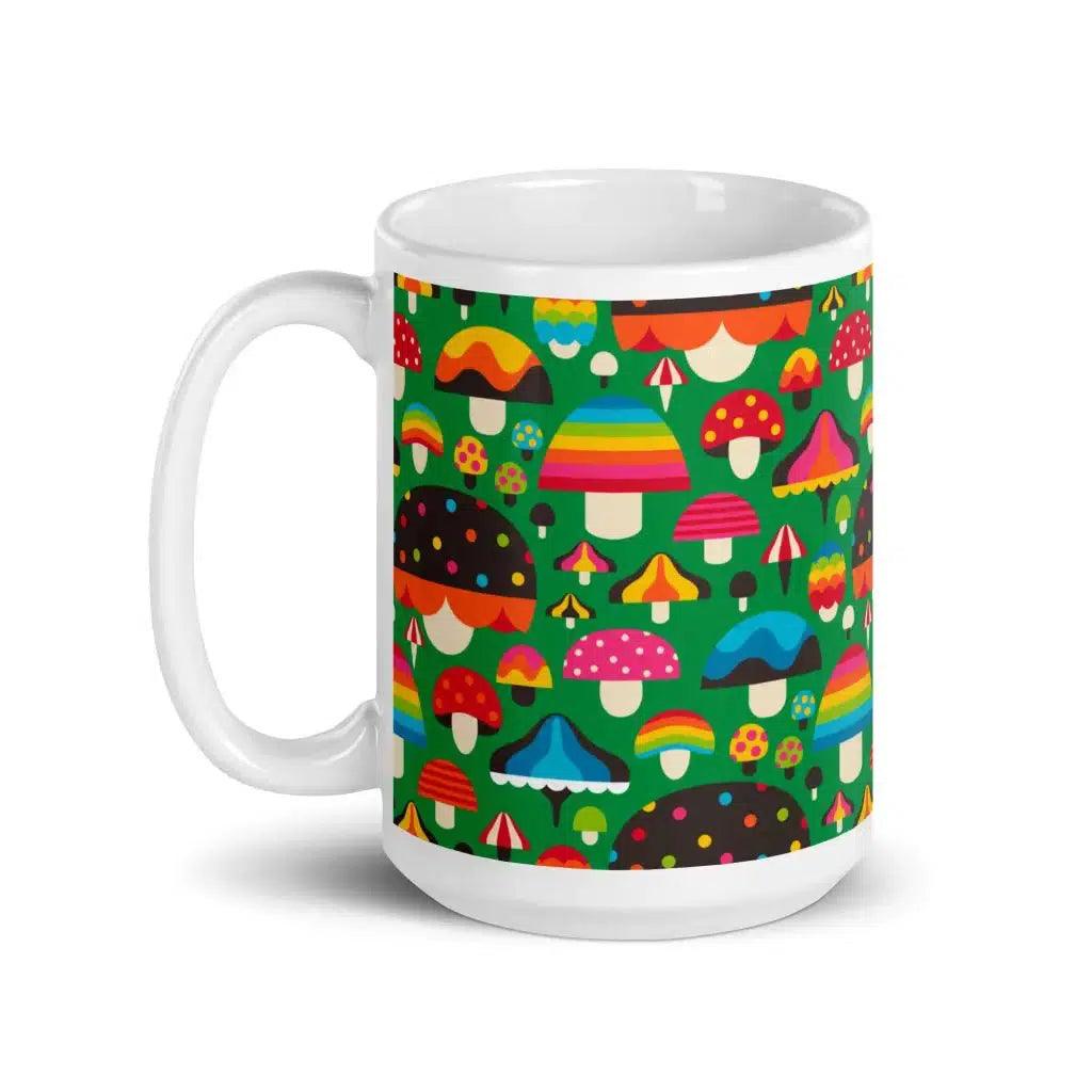 MUSHROOM MANIA green - Mug - SHALMIAK