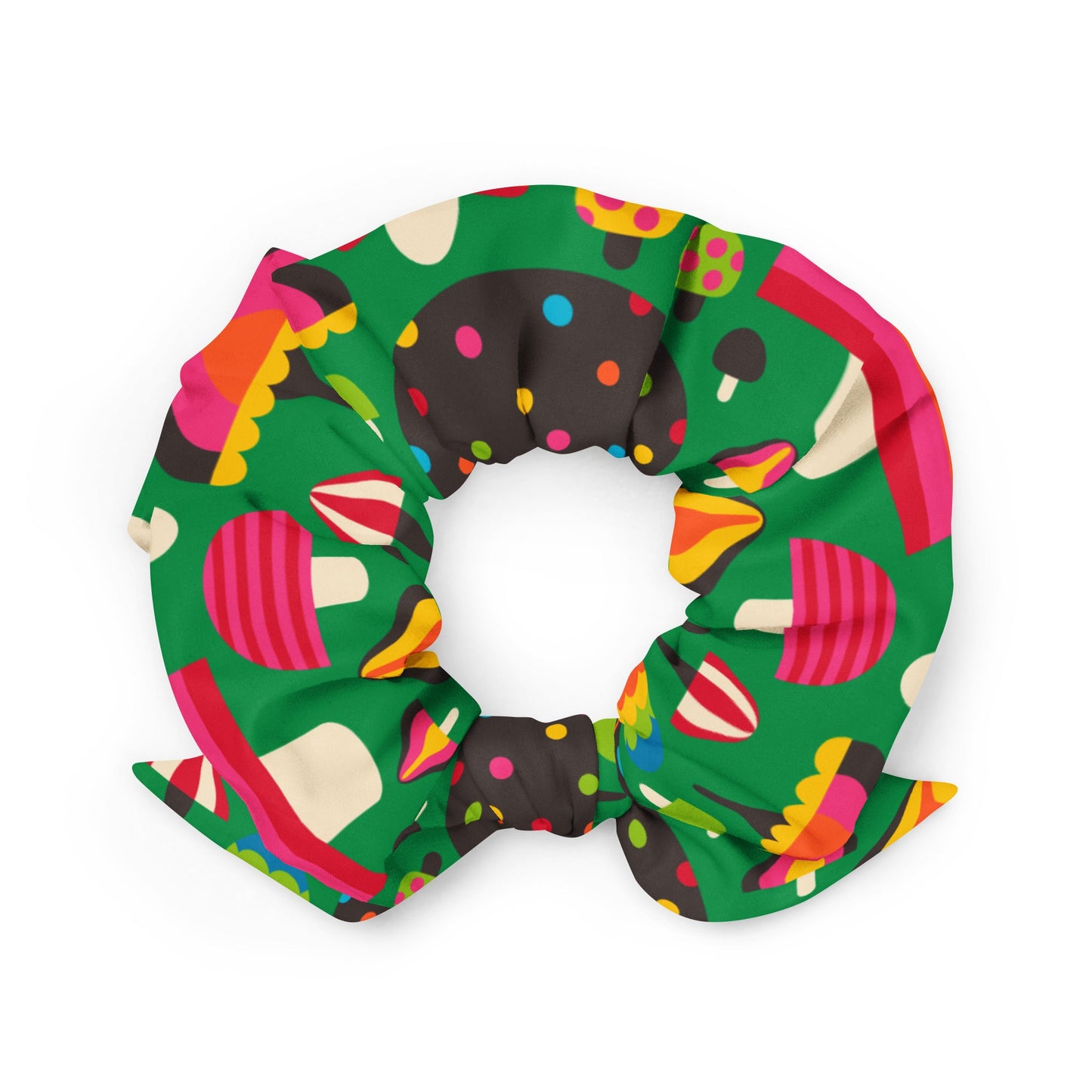 MUSHROOM MANIA green - Scrunchie - SHALMIAK
