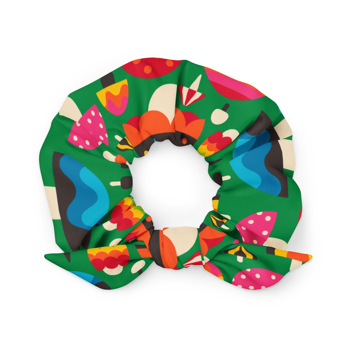 MUSHROOM MANIA green - Scrunchie - SHALMIAK