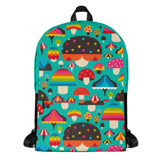 MUSHROOM MANIA mint - Backpack - SHALMIAK