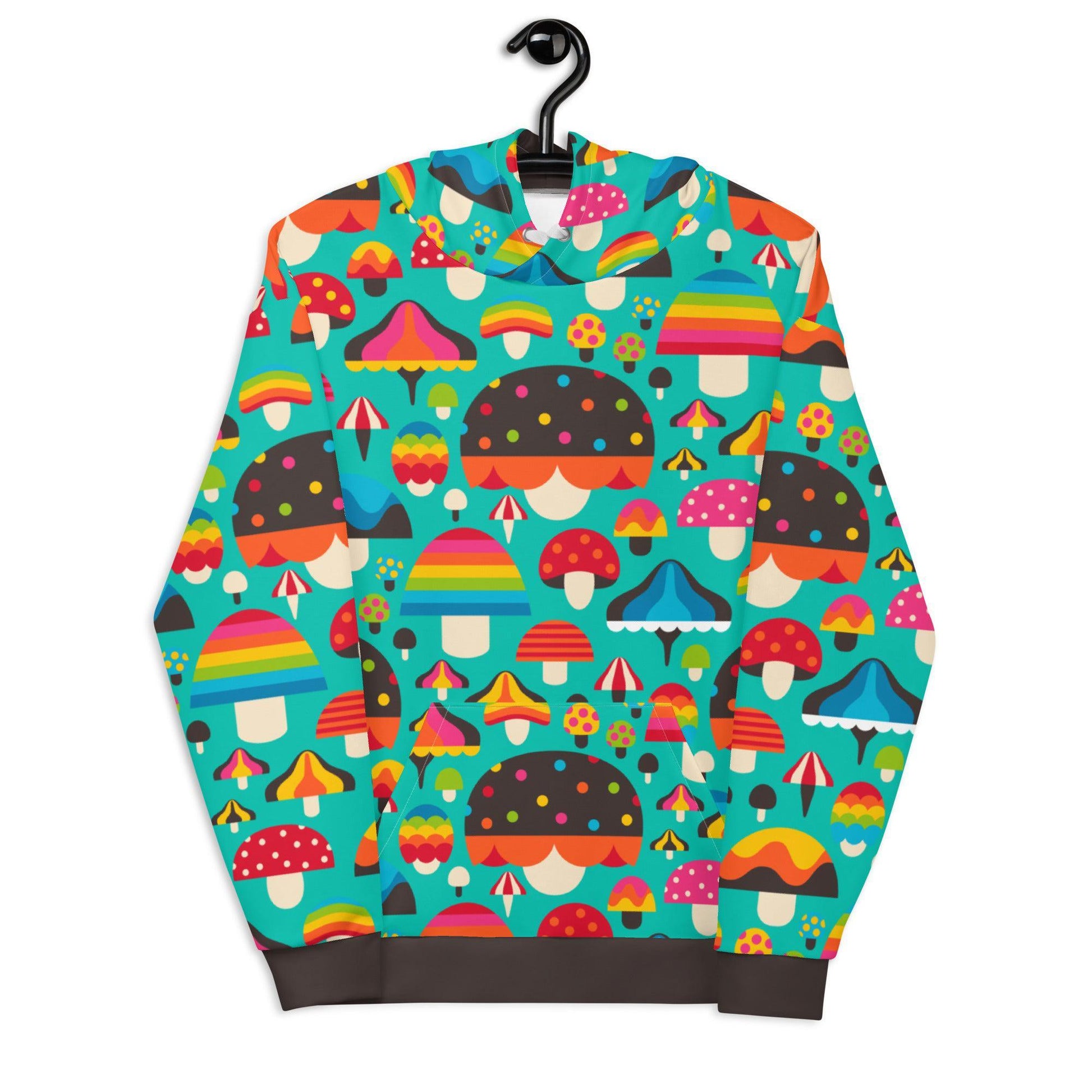 MUSHROOM MANIA mint - Hoodie - SHALMIAK