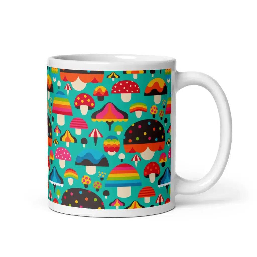 MUSHROOM MANIA mint - Mug - SHALMIAK