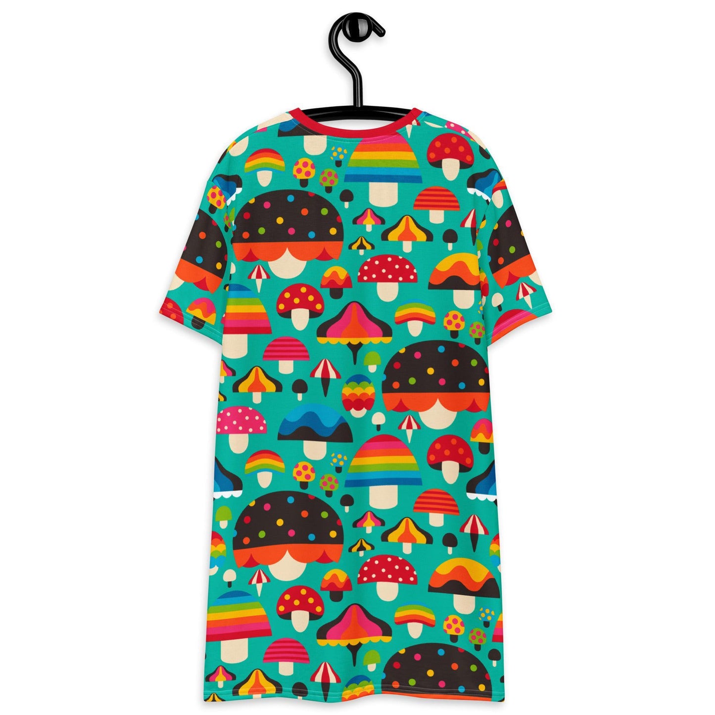 MUSHROOM MANIA mint - T-Shirt Dress - SHALMIAK