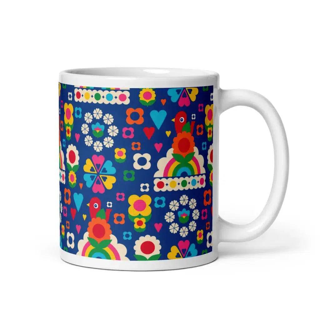 OLD BIRDIE blue - Mug - SHALMIAK