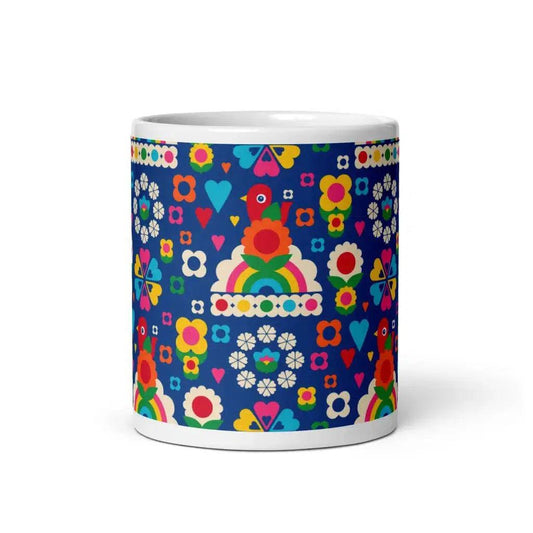 OLD BIRDIE blue - Mug - SHALMIAK