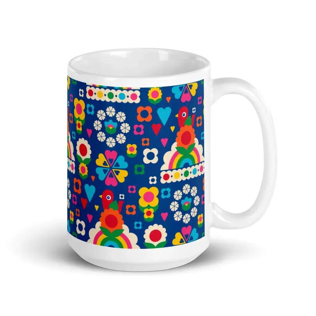 OLD BIRDIE blue - Mug - SHALMIAK