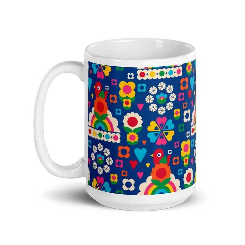 OLD BIRDIE blue - Mug - SHALMIAK